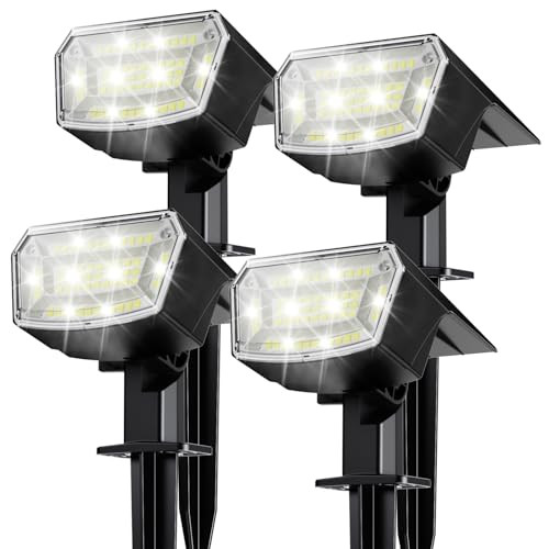 TECKNET 59 LED Solar Spot Lights (4-Pack)
