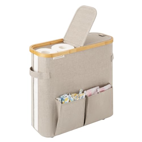 StorageWorks 9-12 Rolls Toilet Paper Storage w/ Dual Flip Lid Deal