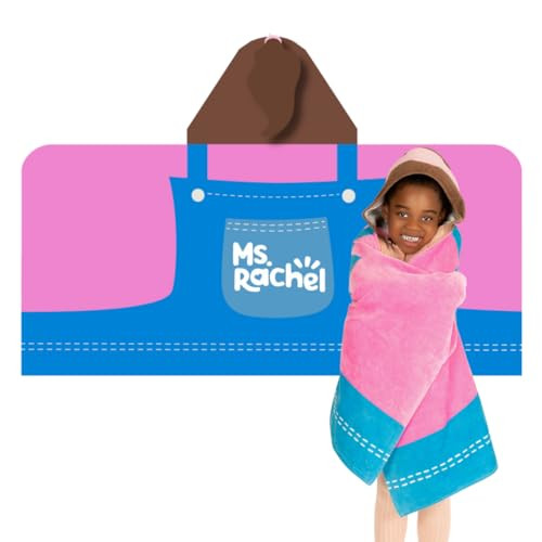 Ms. Rachel Kids Hooded Towel Wrap
