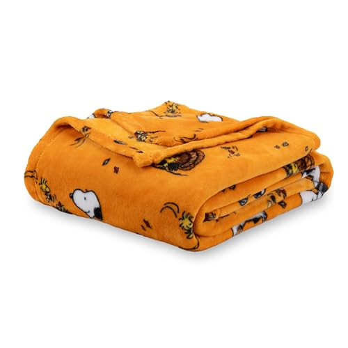 Berkshire Blanket Peanuts Woodstock VelvetLoft Throw Blanket