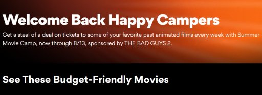 AMC Summer Movie Camp Tickets