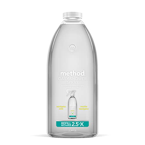 Method Daily Shower Spray Cleaner Refill, Eucalyptus Mint, 68 Fl. Oz.