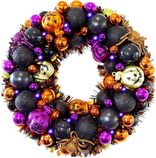 Halloween Ball Wreath