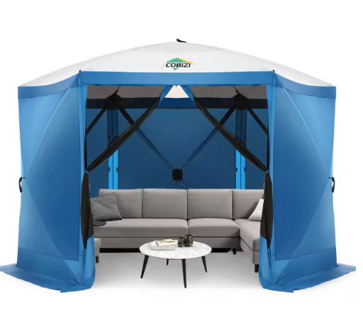 12' x 12' Pop-up Gazebo Screen House Tent with Mosquito Netting