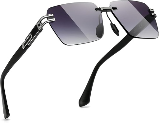 Designer Rectangle Frameless Sunglasses