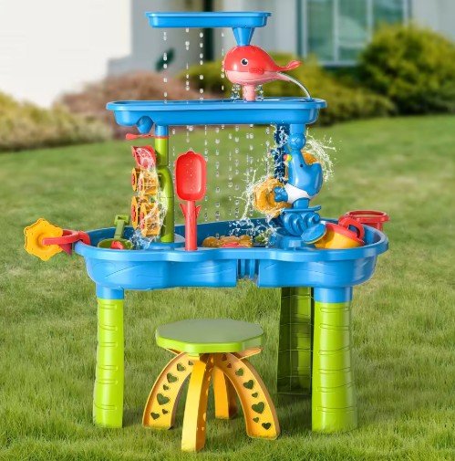 Children's Beach Fun Sand and Water Table Toy Set