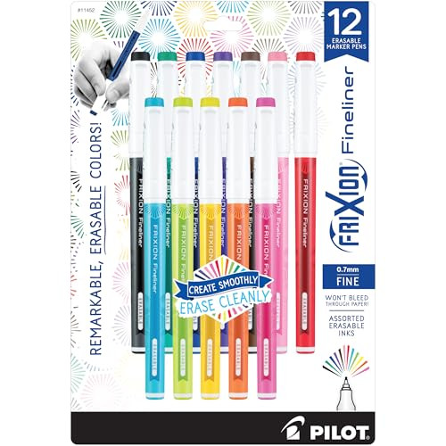 Pilot FriXion Fineliner Erasable Marker Pens