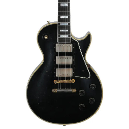 Gibson Custom Shop Eric Clapton 1958 Les Paul Custom 3 Pickup Signed Guitar