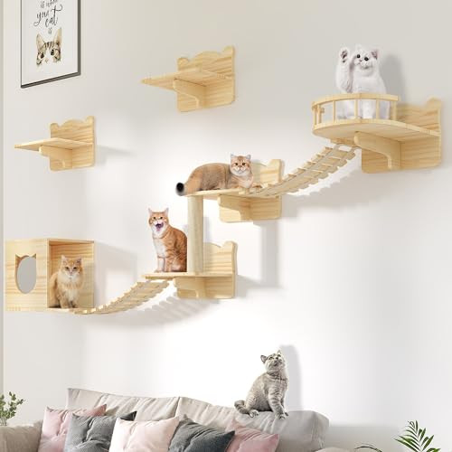 Homiflex 9-Piece Cat Wall Furniture Set