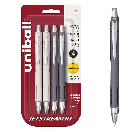 uni-ball Jetstream RT Pens 4-Pack, Black Ink