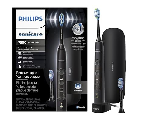 Philips Sonicare ExpertClean 7500 Black Electric Toothbrush
