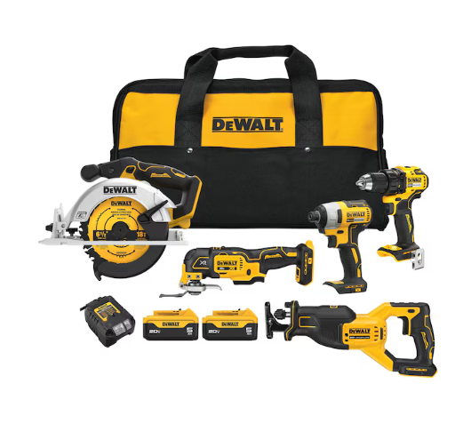 DEWALT 20V MAX XR & ATOMIC 5-Tool Combo Kit