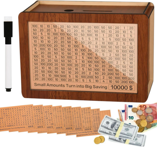Wooden Money Saving Box