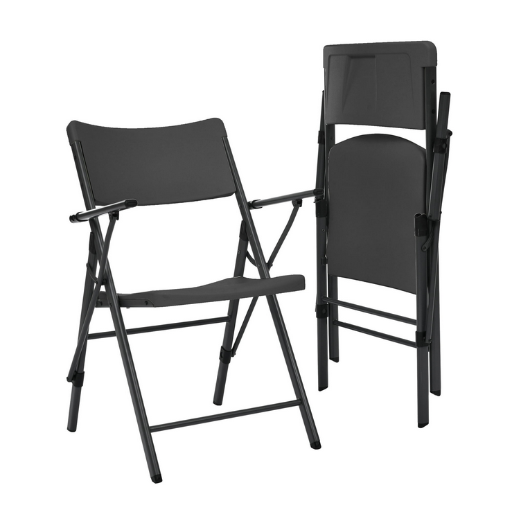 Mainstays Folding Chair with Armrests 2-Pack