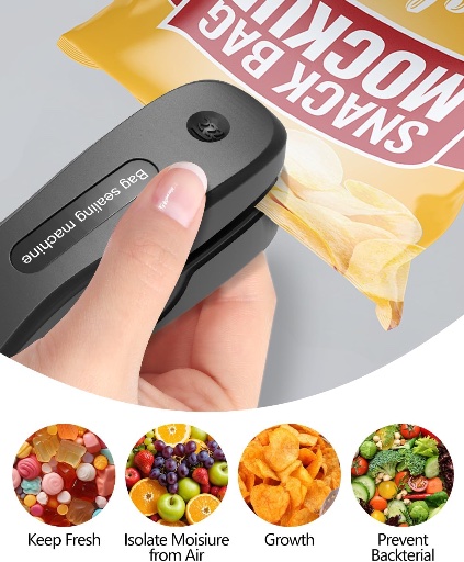 2-in-1 Snack/Bag Sealer Rechargeable 