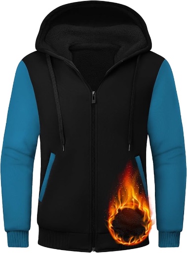 Men’s Zipper Sherpa Lined Jackets 