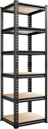 REIBII 6-Tier Heavy Duty Metal Storage Shelves