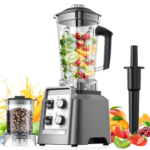 Blender for Smoothies, 2-in-1 Blender & Grinder Combo