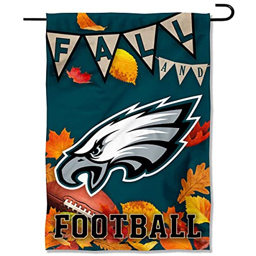 Philadelphia Eagles Fall Leaves Decorative Double Sided Football Garden Flag