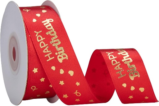 Happy Birthday Satin Ribbon