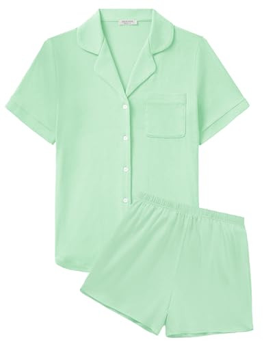 Ekouaer Cotton Pajamas Set 