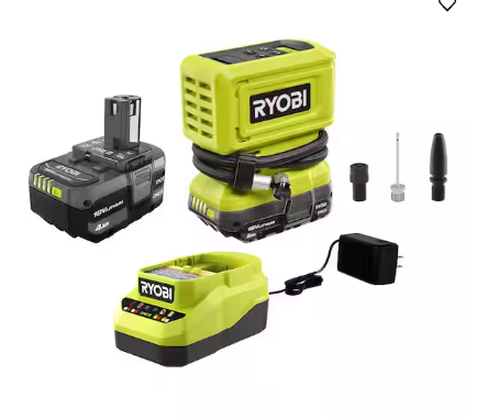 Ryobi ONE+ 18V Cordless High Pressure Inflator Kit