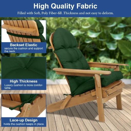 YEERSWAG Adirondack Chair Cushion with Ties