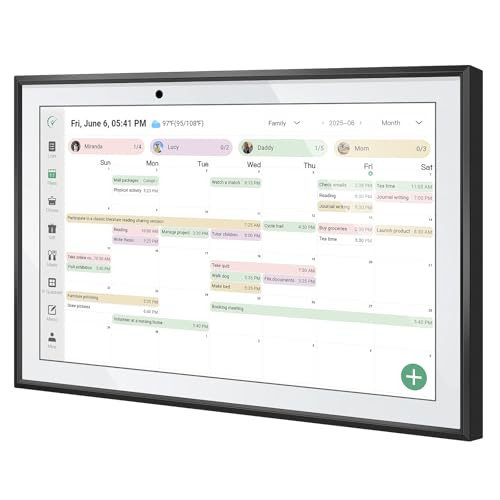 10.1-Inch WiFi Smart Touchscreen Digital Desk Calendar