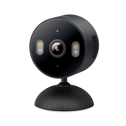 Tapo 1080p Indoor/Outdoor Security Camera w/ Color Night Vision & AI Person/Motion/Baby Cry Detection (Black)