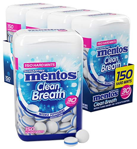Mentos Clean Breath Sugar Free Hard Mints 4-Pack