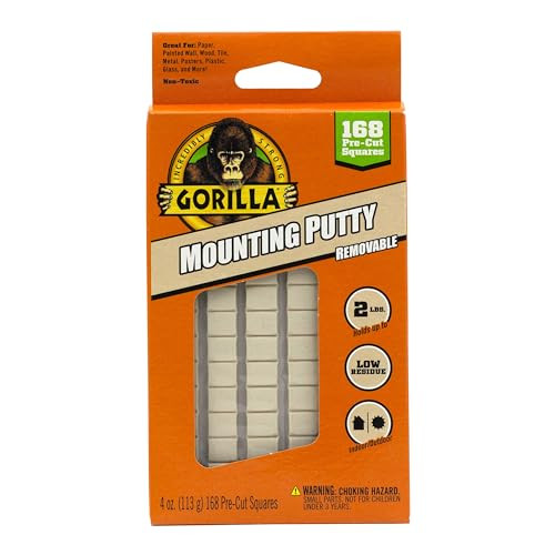 Gorilla Mounting Putty for Dorms