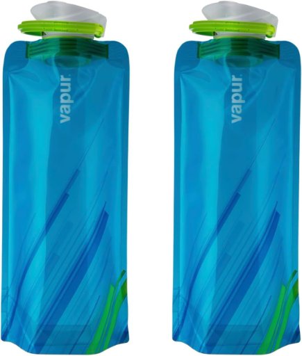 Vapur Flexible Collapsible Water Bottle 2-Pack