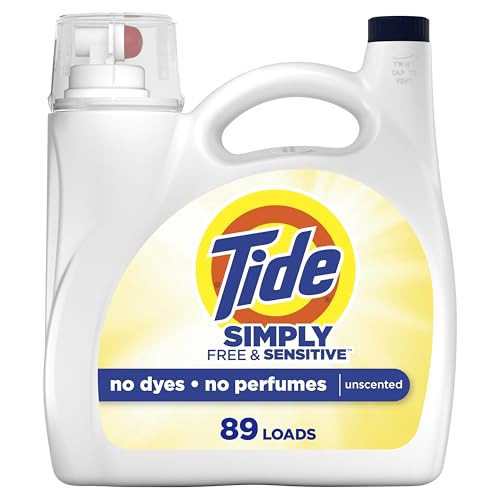 Tide Simply Liquid Free & Sensitive, 89 Loads, 117 oz.