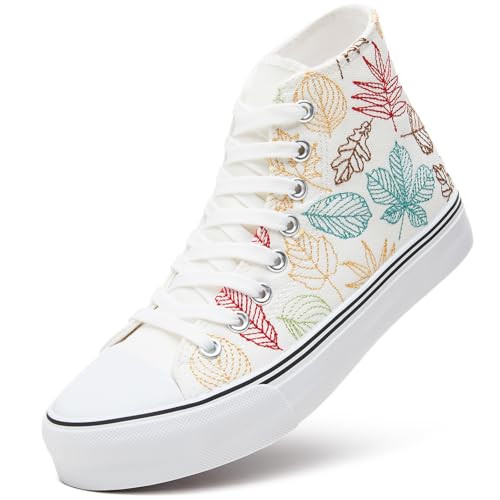 ZGR Womens High Top Canvas Sneakers