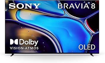 77" Sony OLED 4K Ultra HD TV BRAVIA 8 Smart Google TV (2024 Model)