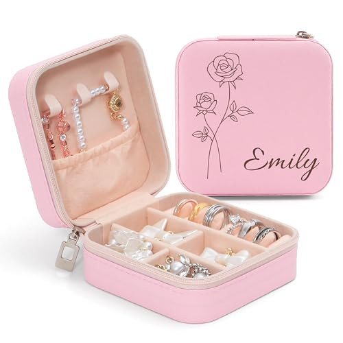 Bccpnl Personalized Jewelry Travel Case
