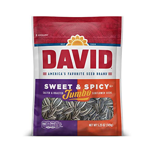 DAVID Seeds Roasted and Salted Jumbo Sunflower Seeds