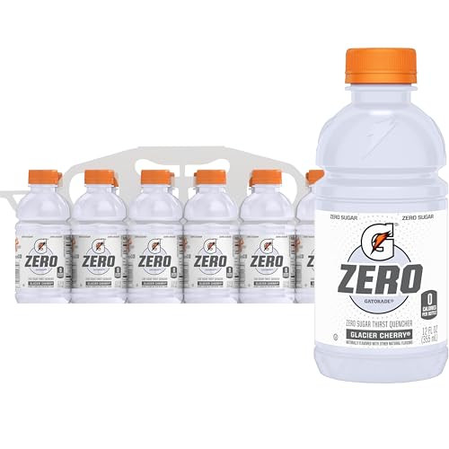 Gatorade G Zero Thirst Quencher (Glacier Cherry), 12 Pack, 12 Fl. Oz.