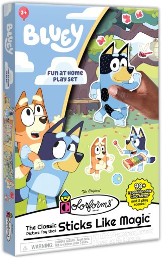 Colorforms Stick Like Magic Bluey Repositionable Playset