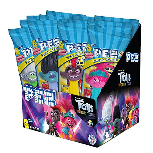 PEZ Candy Trolls Assorted Dispensers (12-Pack)
