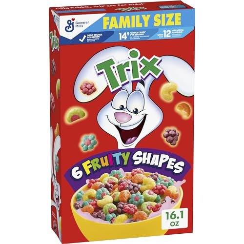 Trix Fruity Breakfast Cereal, Family Size, 16.1 OZ