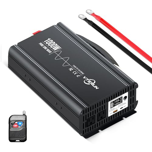 Vterun 1000W Pure Sine Wave Inverter