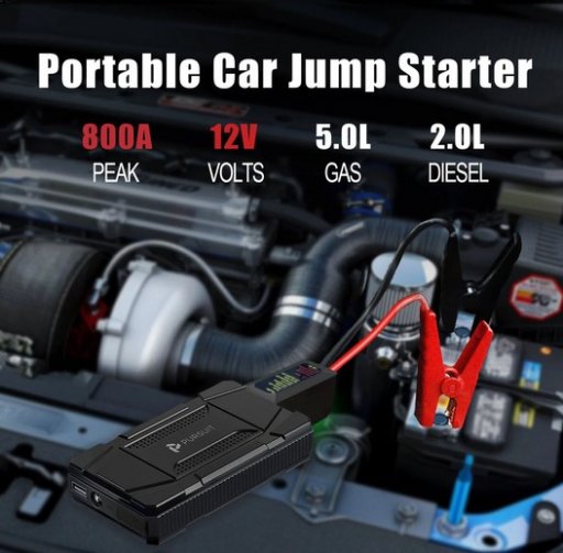 Pursuit Smart 800A 12V Car Jump Starter and Backup Power Bank