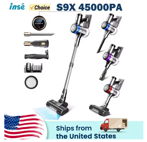 INSE S9K Handheld Cordless Vacuum Cleaner with LED Display
