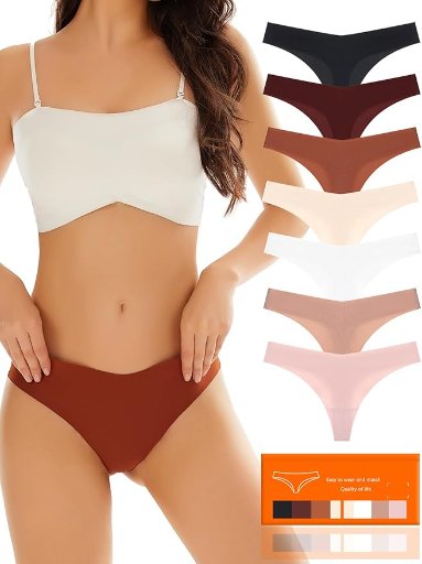 7-Pack of Seamless Thongs