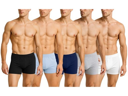 12-Pack Men's Assorted Seamless Cotton Stretch Boxer Briefs