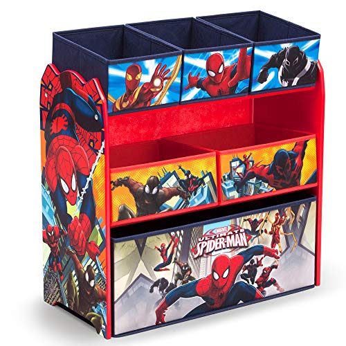 6-Bin Delta Children Marvel Spider-Man Toy Organizer