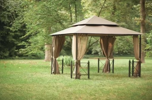 Hampton Bay 12' x 12' Outdoor Patio Harbor Gazebo