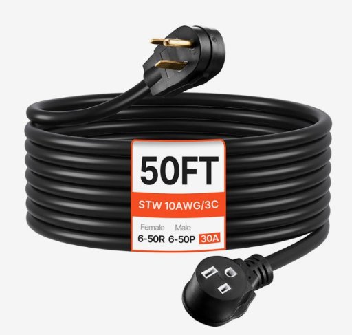 VEVOR 50" 30A Welding Extension Cord