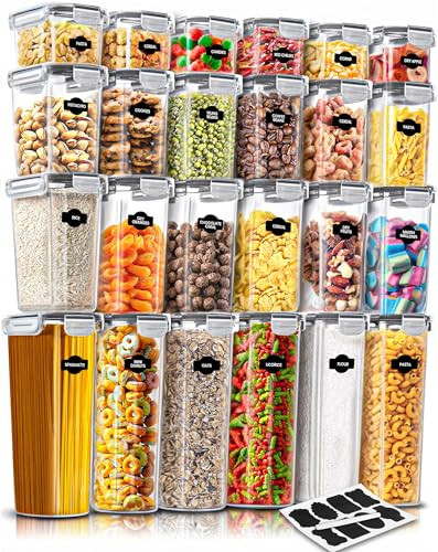 Kichly 24 Pack of Airtight Food Storage Container Set W/Lids